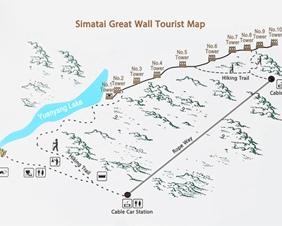 Simatai Great Wall Map