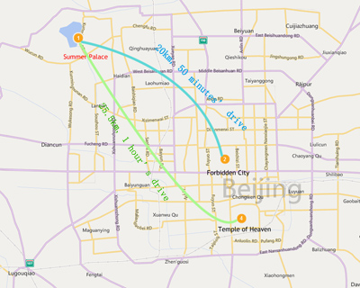 Summer Palace Transportation Map