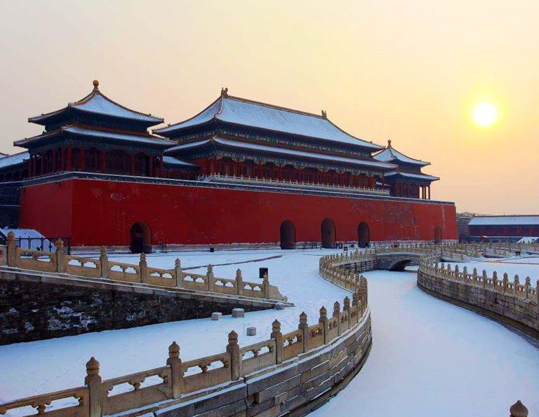 the Forbidden City in Winter