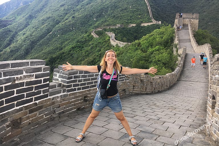Alexia visited Mutianyu Great Wall with China Discovery