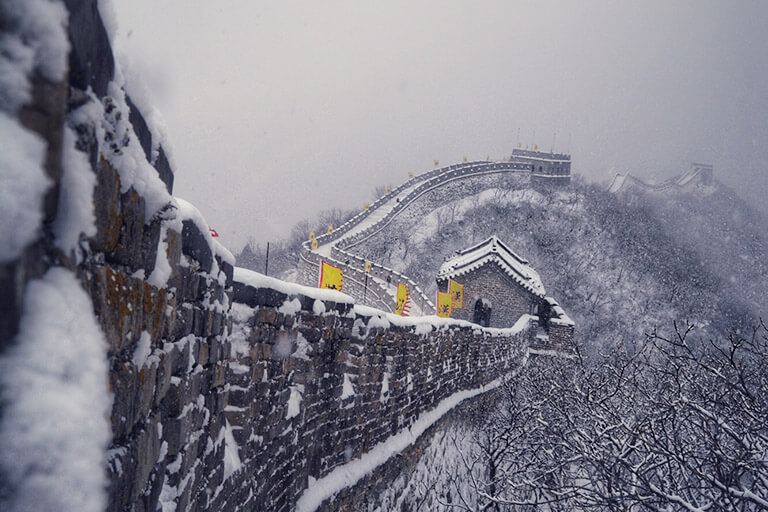 Mutianyu Great Wall in Winter (photoed by our client Alex)