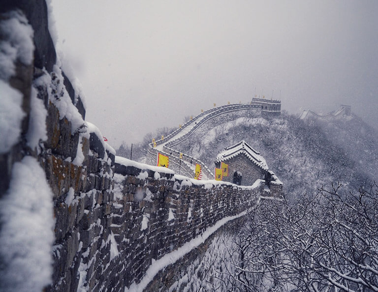 Mutianyu Great Wall in Winter (photoed by our client Alex)