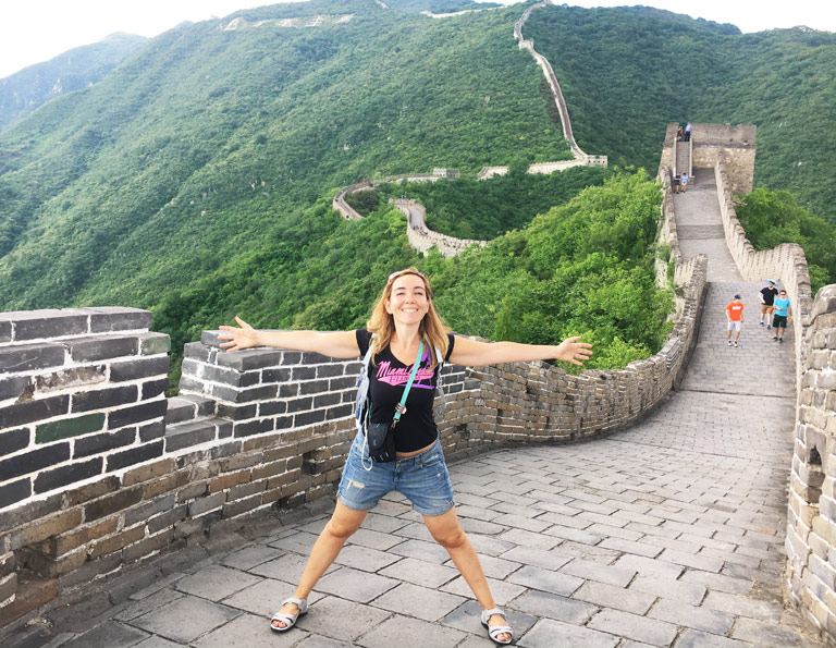Visitors on the Great Wall 