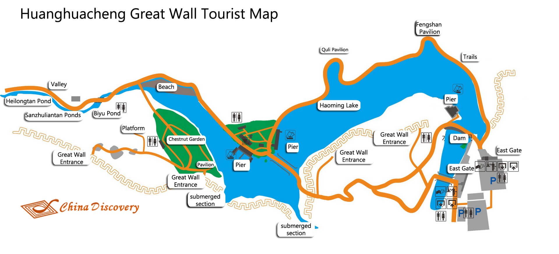 Huanghuacheng Great Wall Maps