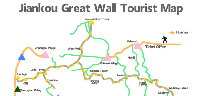 Jiankou Great Wall Maps