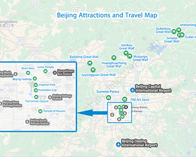 Bejing  Attractions Map