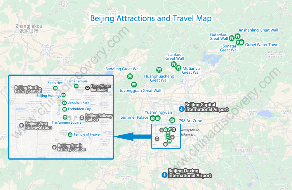 Beijing Attractions Map