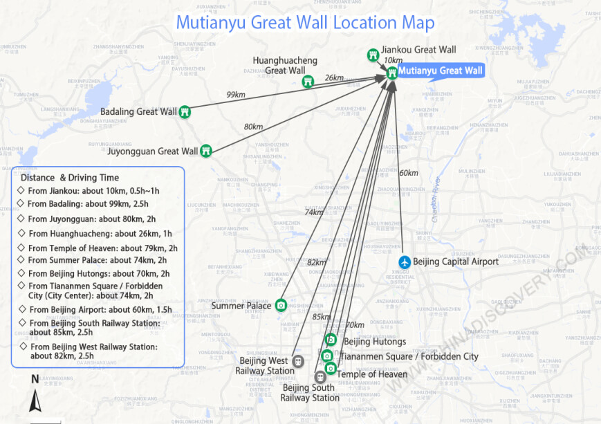 Mutianyu Great Wall Maps