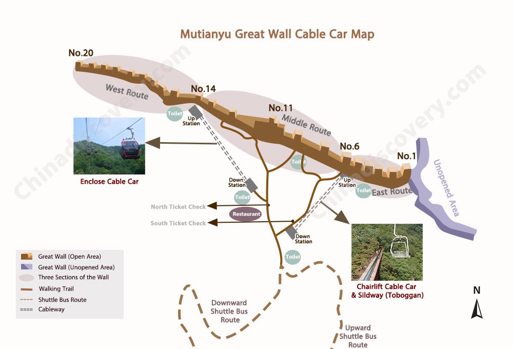 Mutianyu Great Wall Maps