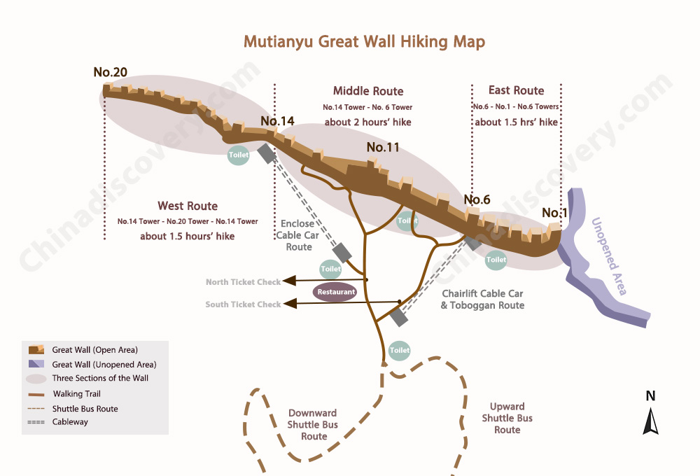 Mutianyu Great Wall Maps