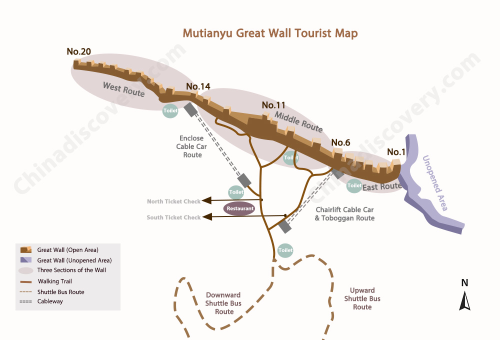 Mutianyu Great Wall Maps