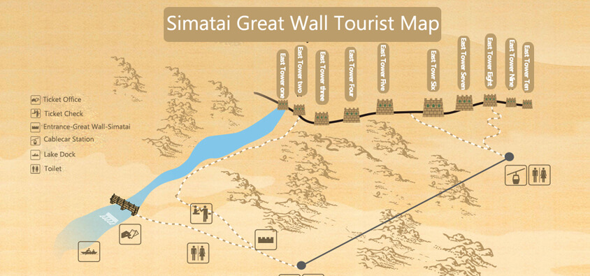 Simatai Great Wall Maps