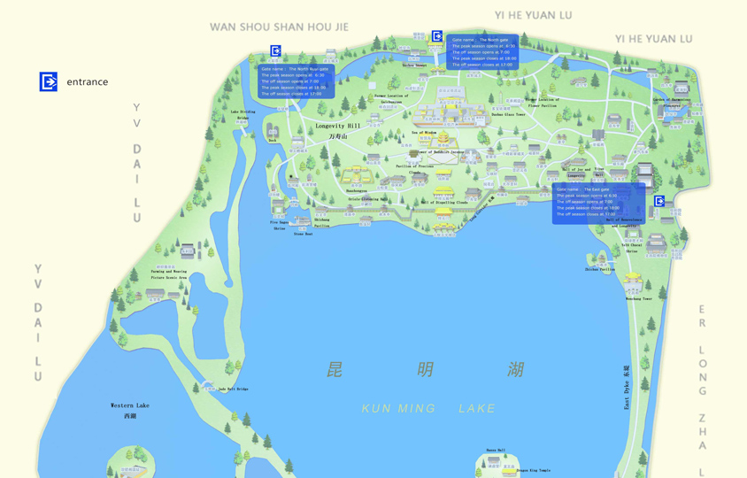 Summer Palace Tourist Map