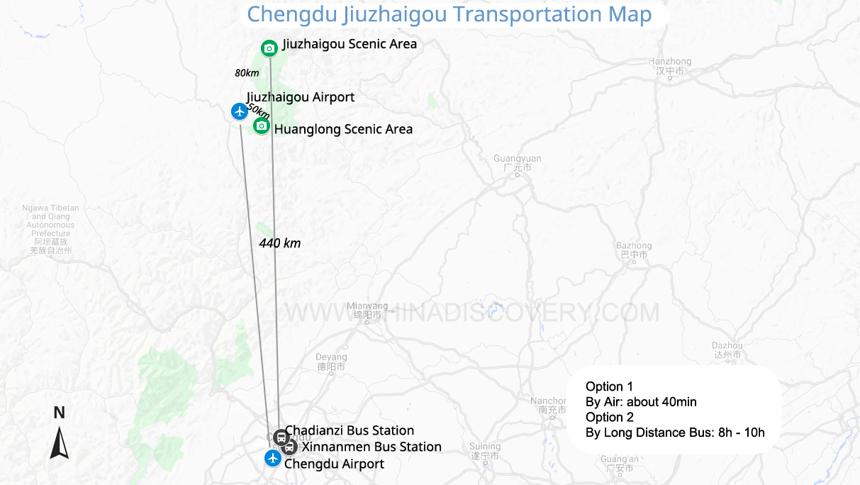 Chengdu Leshan Transportation Map