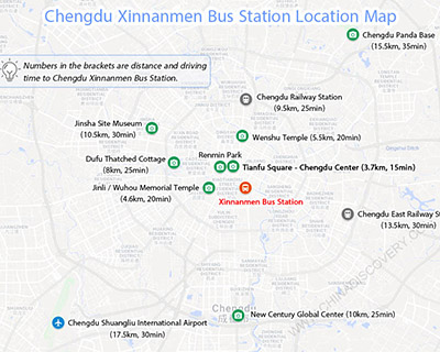 Xinnanmen Bus Station Location Map