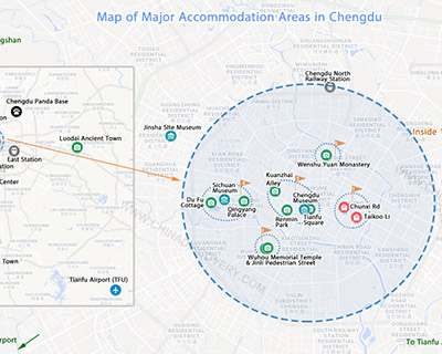 Chengdu Attractions Map