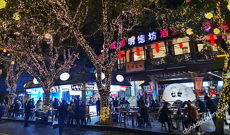 Kuanzhai Alley Nightscape Chengdu Nightlife