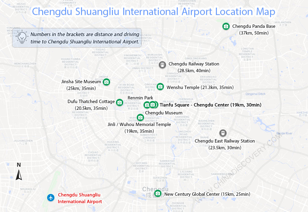 Chengdu Shuangliu Airport to Downtown