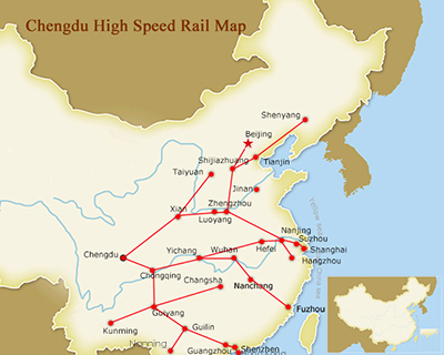 Chengdu High Speed Train Map