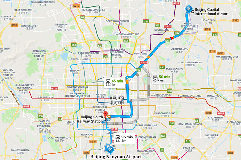 Beijing Railway Stations Maps