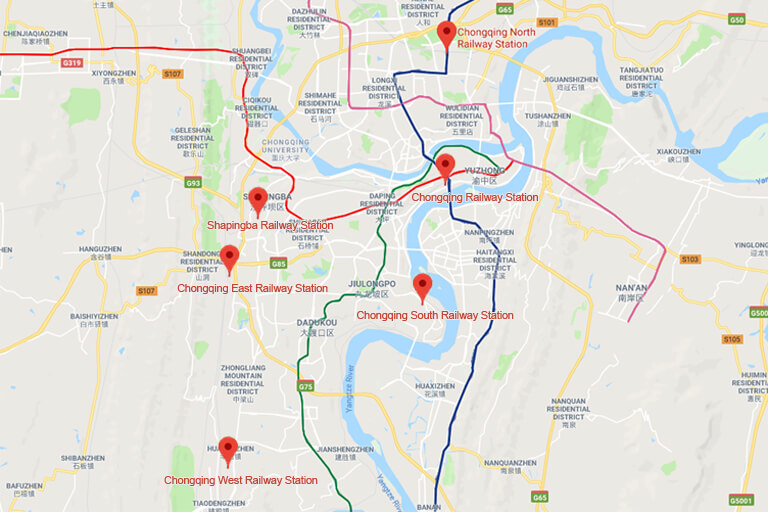 Chongqing Railway Stations