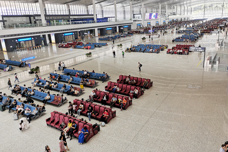 Waiting Hall in Chongqing West Railway Station