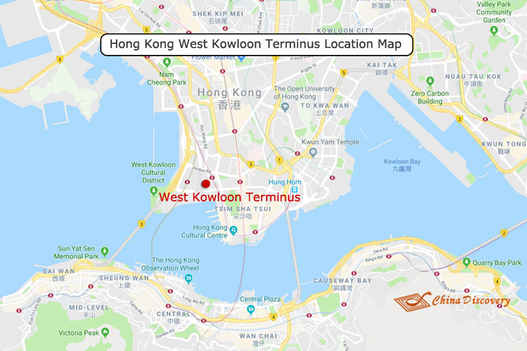 West Kowloon Terminus Location Hong Kong Map
