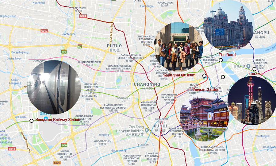 Shanghai Hongqiao Railway Station Transportation Map