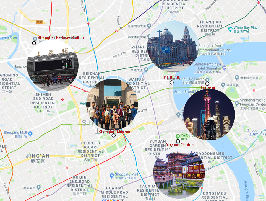 Shanghai Hongqiao Railway Station Location Map