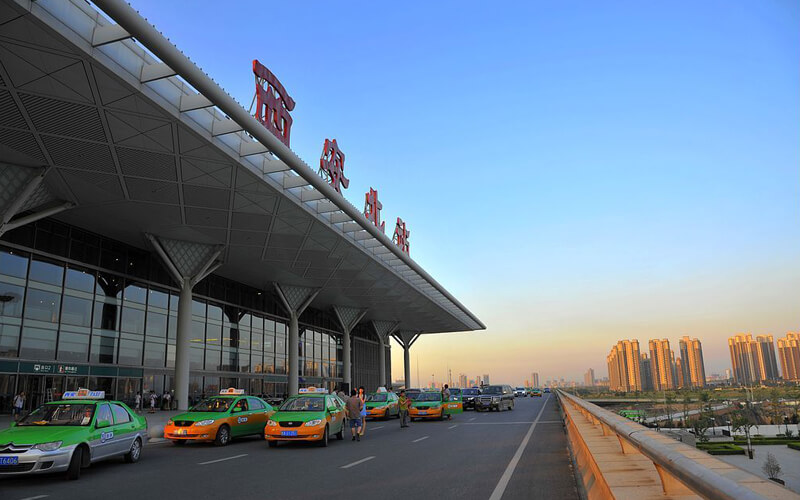 Drop-off Platform of Xian North Railway Station Drop-off Platform of Xian North Railway Station