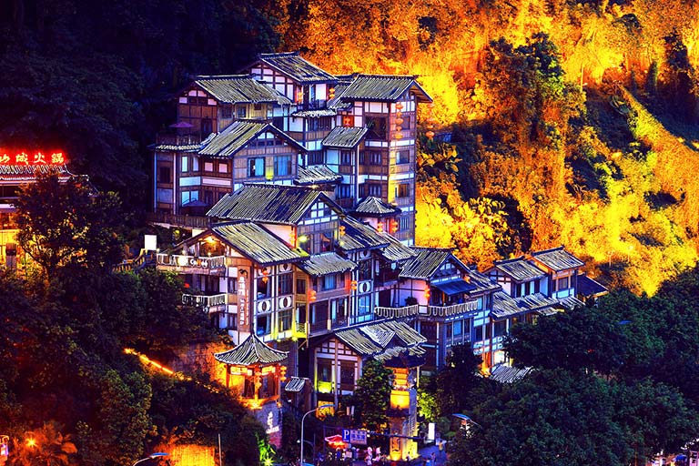 Chongqing Hongya Cave Stunning View