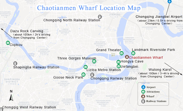 Chaotianmen Dock Location Map