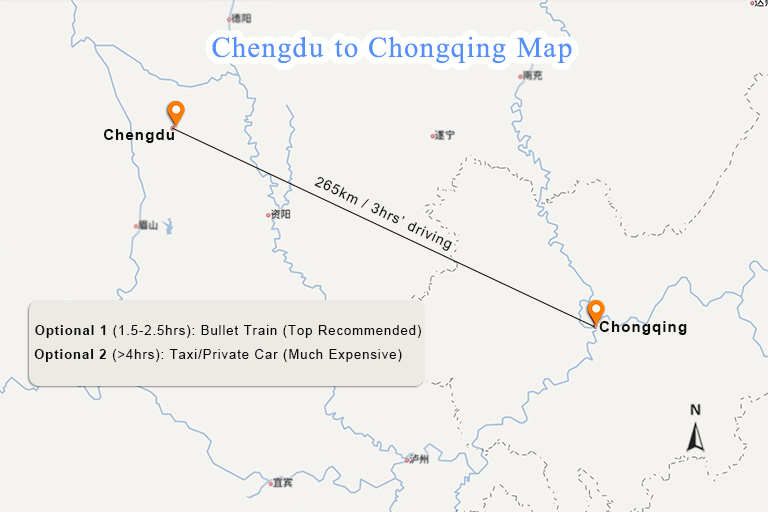 Chengdu to Chongqing