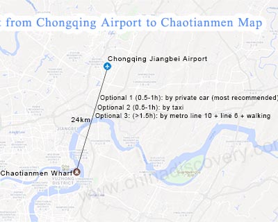 Chongqing Airport to Chaotianmen Dock