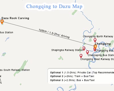 Chongqing to Dazu
