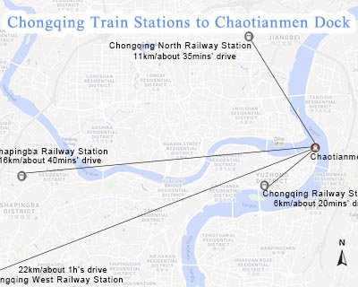 Chongqing Train Stations to Chaotianmen