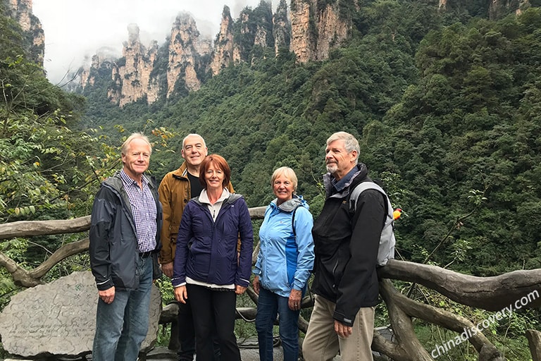 Our clients Miriam's group visited Zhangjiajie National Forest Park in 2017 Our clients Miriam's group visited Zhangjiajie National Forest Park in 2017