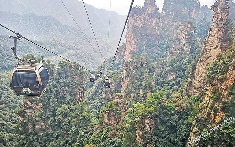 Chona from Philippines - Tianzi Mountain Cable Car, Zhangjiajie
