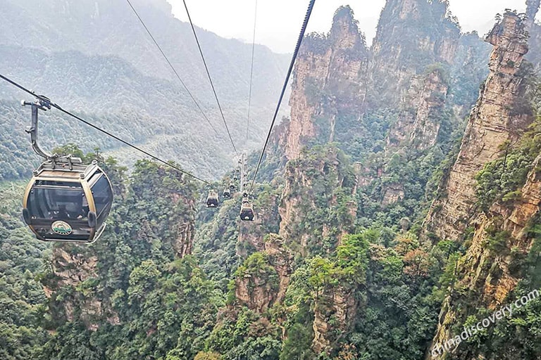 Tianzi Mountain Cable Car Taken by Chona from Philippines in September, 2018