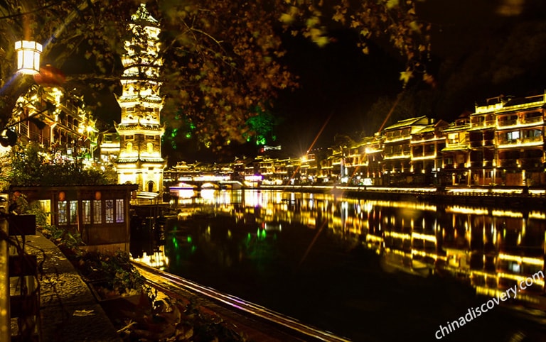 Mr. Pasquale from Italy - Amazing Night View of Fenghuang Ancient Town