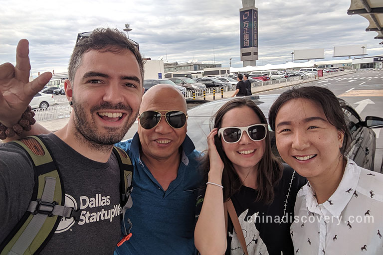 Breckan’s group from USA arrived at Beijing South Railway Station