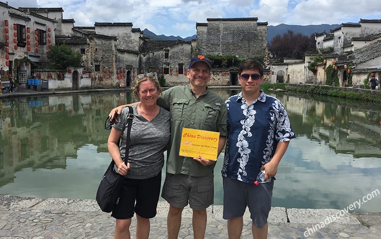 Casey's Family from USA - Hongcun Village, Huangshan