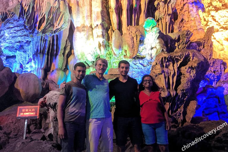 Gerhard from Germany - Reed Flute Cave, Guilin
