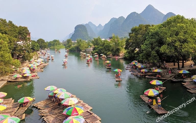 Gerhard's Group from Germany - Yulong River, Yangshuo