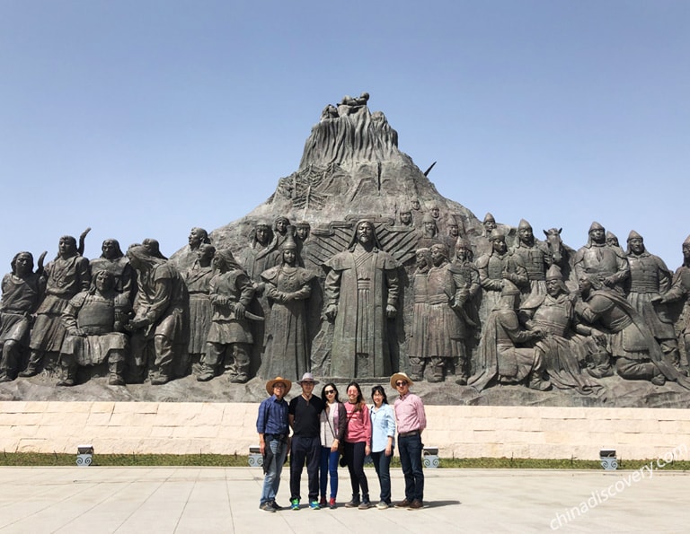  Mausoleum of Genghis Khan - Gerry's Group from Britain