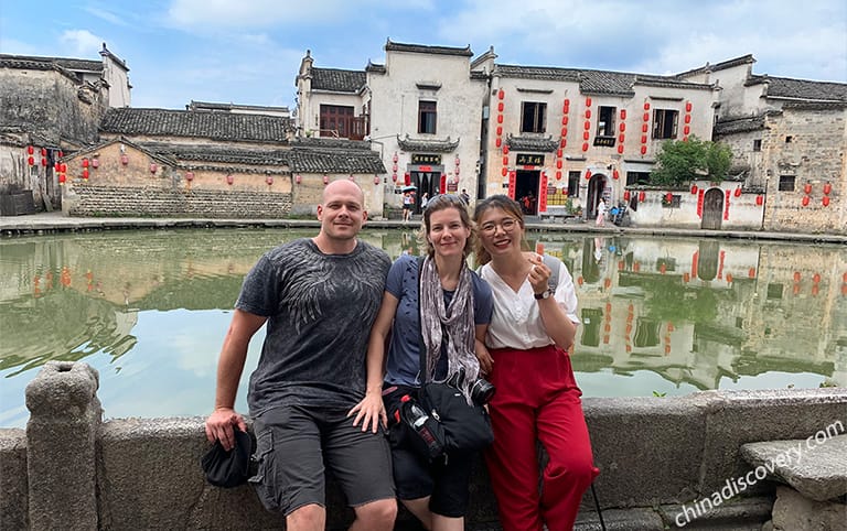 Mr. and Mrs. Gorges from Australia - Hongcun Village, Huangshan