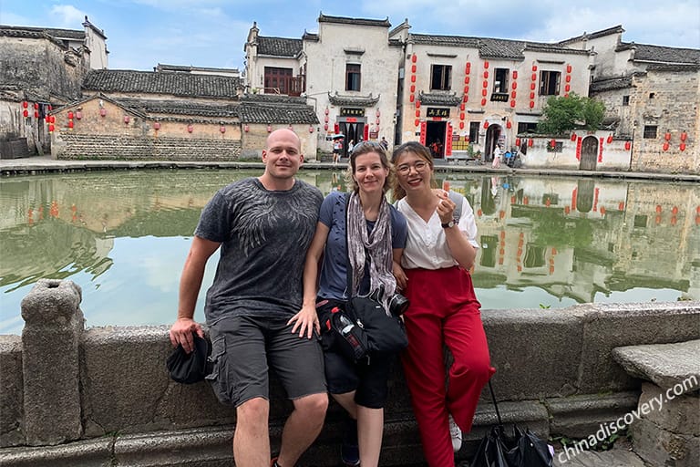 Mr. and Mrs. Gorges from Australia visited Hongcun Village in June, 2019