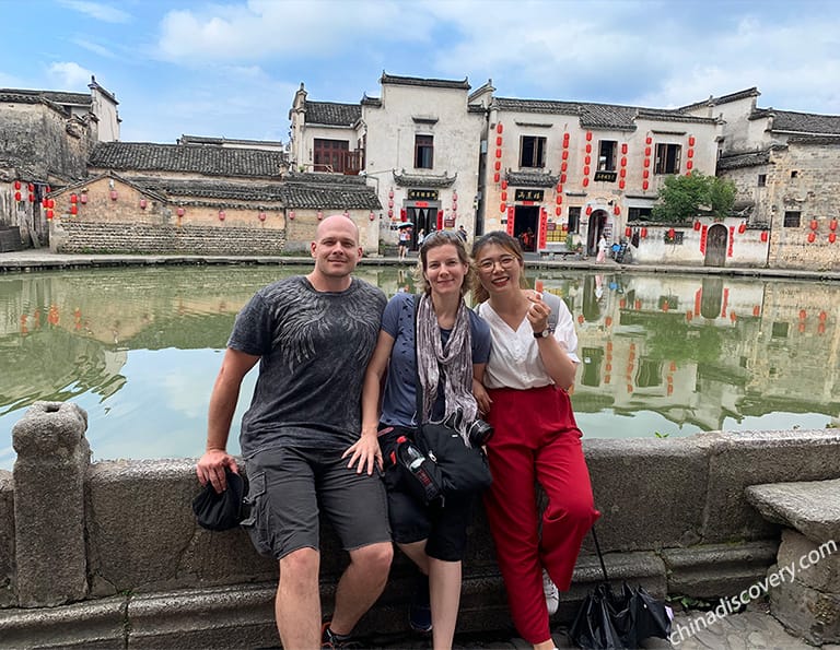 Mr. and Mrs. Gorges from Australia - Hongcun Village, Huangshan