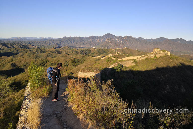 Franck from French hiked the wild and unrestored Gubeikou Great Wall in October 2019