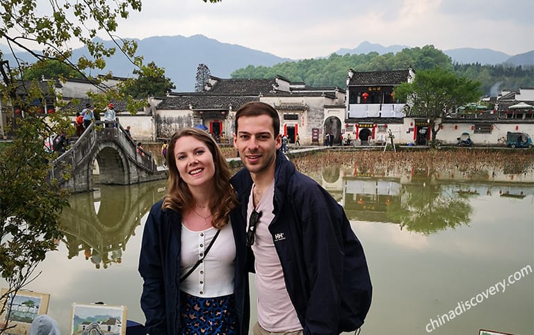 Jack and Emily from UK -  Hongcun Village, Huangshan